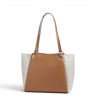 Michael Kors Bolso Tote May grande beige, marrón