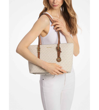 Michael Kors Saco tote bege com monograma