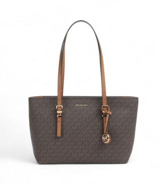 Michael Kors Saco tote castanho com monograma