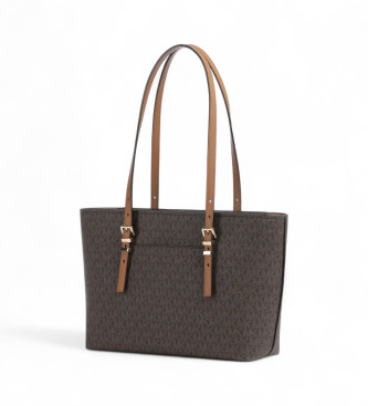 Michael Kors Saco tote castanho com monograma
