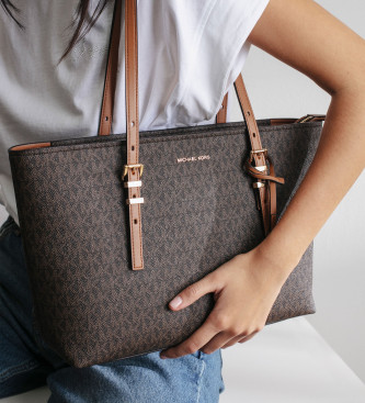 Michael Kors Sac fourre-tout monogramm� marron