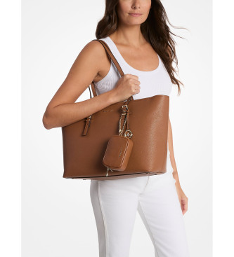 Michael Kors Large brown grained leather Quinn tote bag