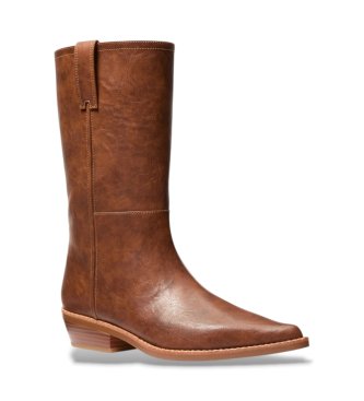 Michael Kors Farren Lederstiefel braun