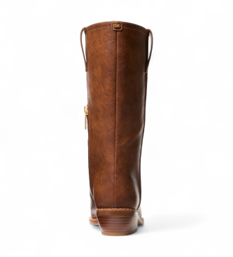 Michael Kors Farren Lederstiefel braun