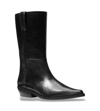 Michael Kors Farren Lederstiefel schwarz