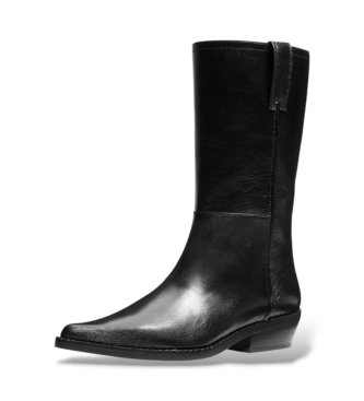 Michael Kors Farren Lederstiefel schwarz