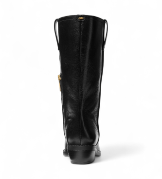 Michael Kors Farren Lederstiefel schwarz