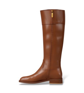 Michael Kors Stivali in pelle Kimmee Flat marroni