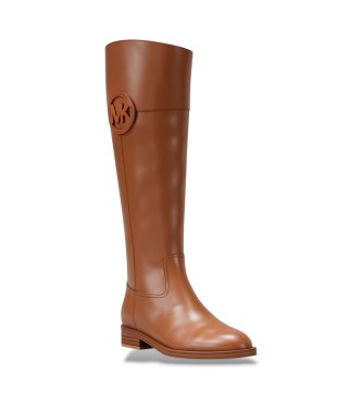 Michael Kors Stivali in pelle Kimmee Flat marroni