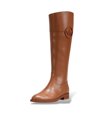 Michael Kors Stivali in pelle Kimmee Flat marroni