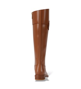 Michael Kors Stivali in pelle Kimmee Flat marroni