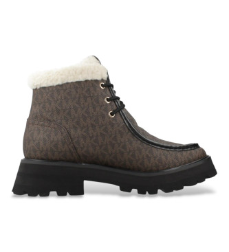 Michael Kors Brązowe buty za kostkę Cade