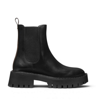 Michael Kors Black Asher Leather Ankle Boots