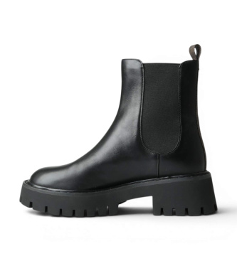 Michael Kors Black Asher Leather Ankle Boots