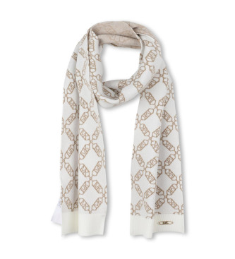 Michael Kors Echarpe Marque blanc cass