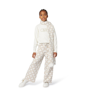 Michael Kors Echarpe Marque blanc cass