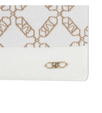 Michael Kors Echarpe Marque blanc cass