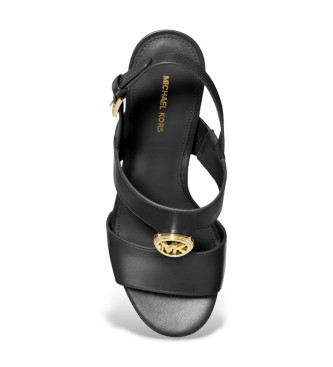 Michael Kors Eric Leather Sandals black