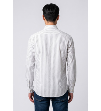 Michael Kors Camicia a maniche lunghe Pinstripe bianco