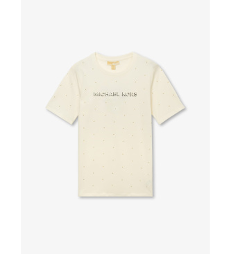 Michael Kors T-Shirt Classic MK Stud Offwhite