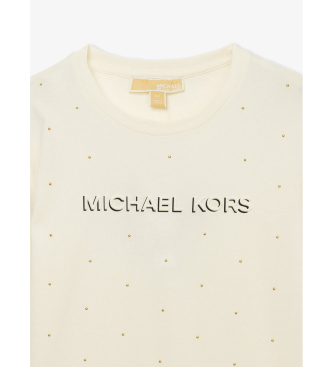 Michael Kors T-Shirt Classic MK Stud Offwhite