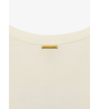 Michael Kors T-Shirt Classic MK Stud Offwhite