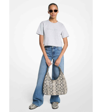 Michael Kors T-shirt Crop cinzenta