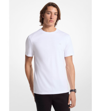 Michael Kors Camiseta de cuello redondo en algodn blanco