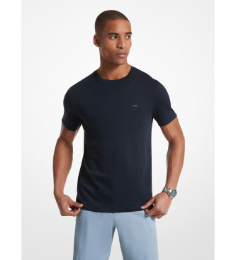 Michael Kors T-shirt girocollo in cotone blu navy