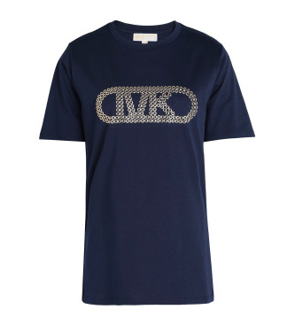 Michael Kors T-shirt logo studs blue