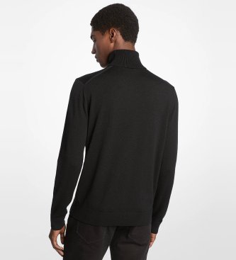 Michael Kors Turtleneck sweater in black wool