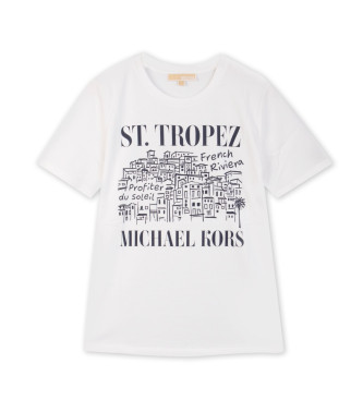 Michael Kors Camiseta Tropez blanco