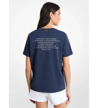 Michael Kors Camiseta Tropez marino