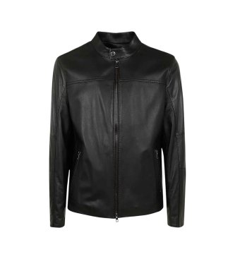 Michael Kors Black Racer Leather Jacket
