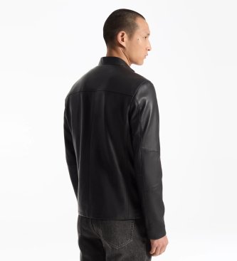 Michael Kors Black Racer Leather Jacket