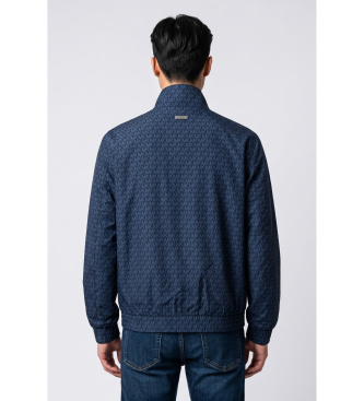 Michael Kors Bedruckter Windbreaker Sig marineblau