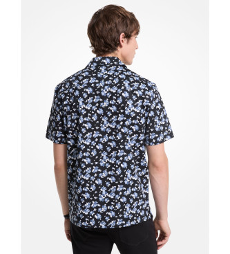 Michael Kors Camisa Flora azul-marinho