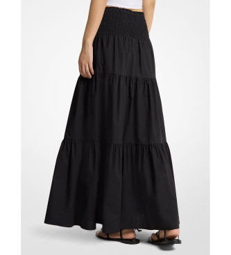 Michael Kors Jupe longue fronc�e noire