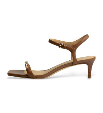 Michael Kors MK brown toe sandals