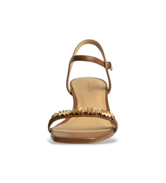 Michael Kors MK brown toe sandals