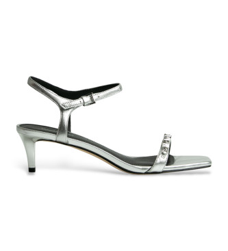 Michael Kors MK Silver Toe Sandals