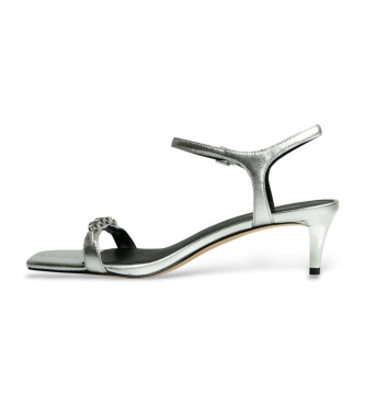 Michael Kors MK Silver Toe Sandals