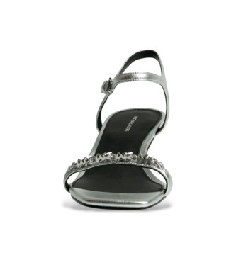 Michael Kors MK Silver Toe Sandals