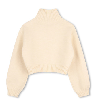 Michael Kors Pullover mit Knöpfen beige