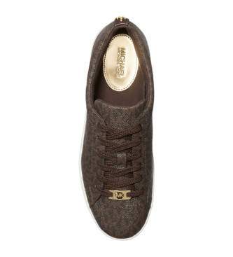 Michael Kors Baskets Keaton avec logo marron 