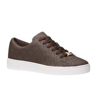 Michael Kors Baskets Keaton avec logo marron 