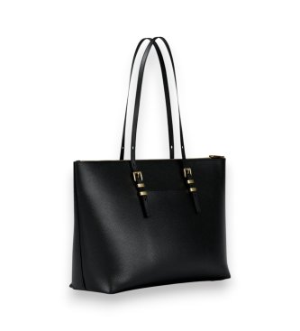 Michael Kors Borsa tote Quinn grande in pelle granulata nera