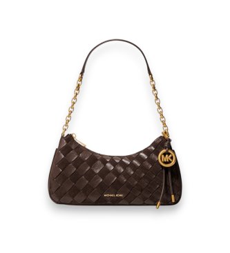 Michael Kors Bolso de piel Nolita cadena marrón