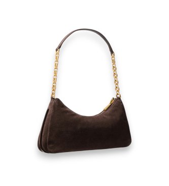 Michael Kors Bolso de piel Nolita cadena marrón