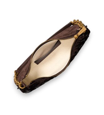 Michael Kors Bolso de piel Nolita cadena marrón